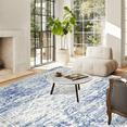 thumbnail image 5 of Astarin 5'x7' Vintage Area Rugs for Living Room,Distressed Machine Washable Rugs Modern Boho Abstract Design, Bedroom Dining Room Kitchen Non Slip Carpet Navy Blue, 5 of 8