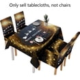 thumbnail image 1 of Christmas Waterproof Tablecloth Cartoon Santa Claus Print Rectangle Table Cover, 1 of 3