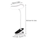 thumbnail image 3 of Lámpara de clip Luz de lectura alimentada por batería USB recargable | 3 Modos de brillo | Cuello flexible de 360°, Portátil, Clip Resistente | 30 LED, plástico blanco, 38,5cm | Uso de escritorio, 3 of 8