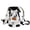 White, variant on Pet Carrier Backpack for Small Dogs Cats, Hands-Free Legs Out Front Pack, Adjustable Padded Shoulder Straps for Walking Traveling, Breathable Outdoor Travel Bag, Patterned, Cyan, L
