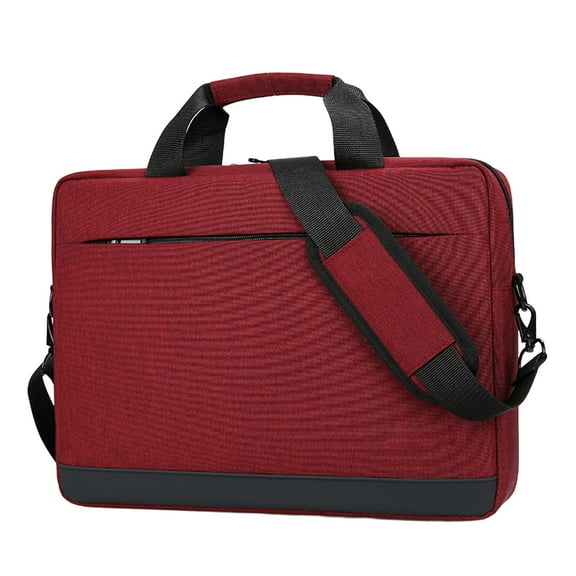 Oxford cloth Laptop bag shoulder handbag,Computer Bag For Men Women-red
