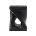 thumbnail image 5 of Twist Shape Side Table, Wood-Like Texture, Black Color, Multi-Use Indoor & Outdoor, No Assembly Required, 200lbs Weight Capacity, 5 of 9