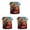 Orange 3PCS, variant on Quilted Laundry With Handles Boho Floral Storage Hamper Cozy Cat Storage Hamper For Bedroom Laundry Room