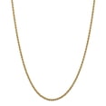 thumbnail image 1 of Leslie's Real 14kt Yellow Gold 2.5mm Solid Regular Rope Chain; 20 inch; Lobster Clasp; for Adults and Teens; for Women and Men, 1 of 5