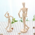 thumbnail image 4 of SPRING PARK Flexible Wooden Artists Manikin Hand Figure Right Hand Model for Sketching Drawing Painting Home Office Desk Jewelry Ring Decoration, 4 of 7