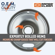 Range Kleen 12782XCD5 Style A Heavy Duty Chrome Drip Bowls, 2 Pack