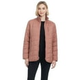 thumbnail image 4 of Women's Modern Supply by Sanctuary Rib Knit Puffer Jacket Color: Clay Size: SMALL, 4 of 4