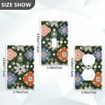 thumbnail image 7 of Yayeee Toggle Light Switch Wall Plate 1-Gang 4.5"x2.7" Home Decorative Outlet Cover, Blue Geometric Flowers, 7 of 7