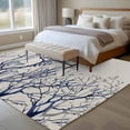 thumbnail image 4 of 6'x9' Area Rugs, Blue Tree Indoor Outdoor Area Rug for Living Room Bedroom, Retro Farmhouse Botanical Branches Bird Washable Bathroom Rugs Kitchen Floor Carpet Mats Home Decor Aesthetic, 4 of 8
