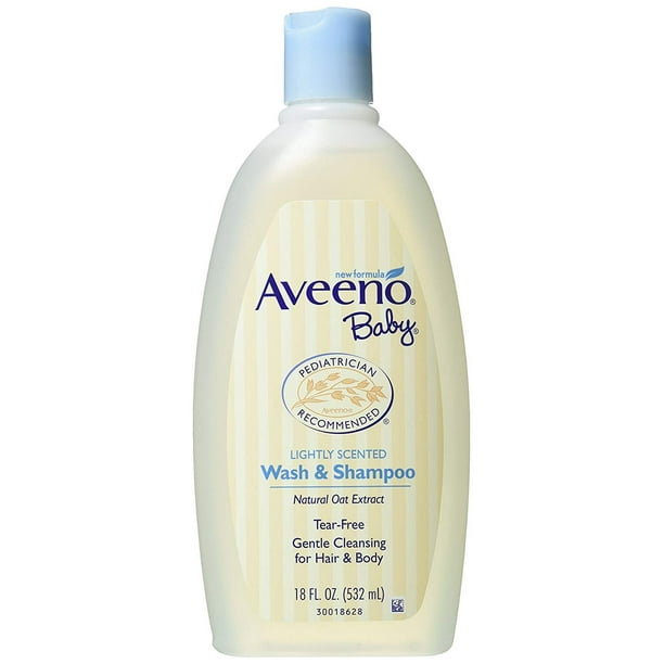 Aveeno Baby Wash and Shampoo 18 Oz 2/pack