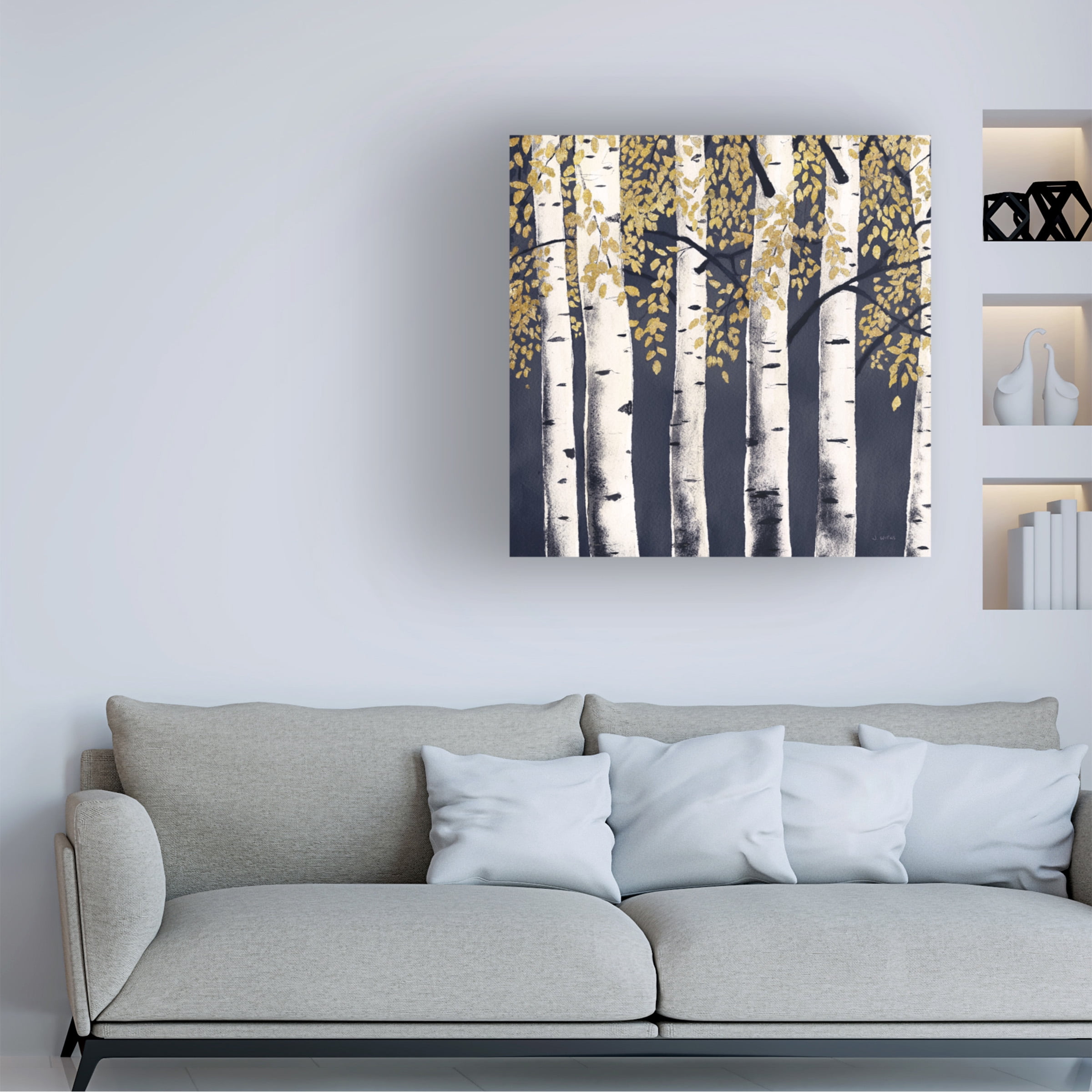 James Wiens 'Fresh Forest Indigo II' Canvas Art