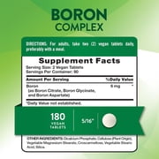 Triple Action Boron Complex | 6mg | 180 Count | Vegan, Non-GMO & Gluten Free Mineral Support | by Nature's Truth