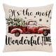 thumbnail image 4 of Funda de almohada de Navidad JAMW 18x18 Juego de 4 muñeco de nieve decoración del sofá interior del hogar, 4 of 5