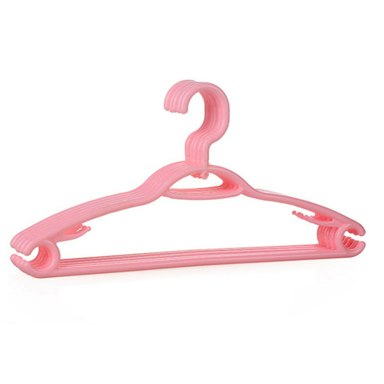 Home Plastic Hangers 10 Pack Heavy Duty Multicolor Hangers Hangers For  Coats, Pants, Dress, Etc. Pink