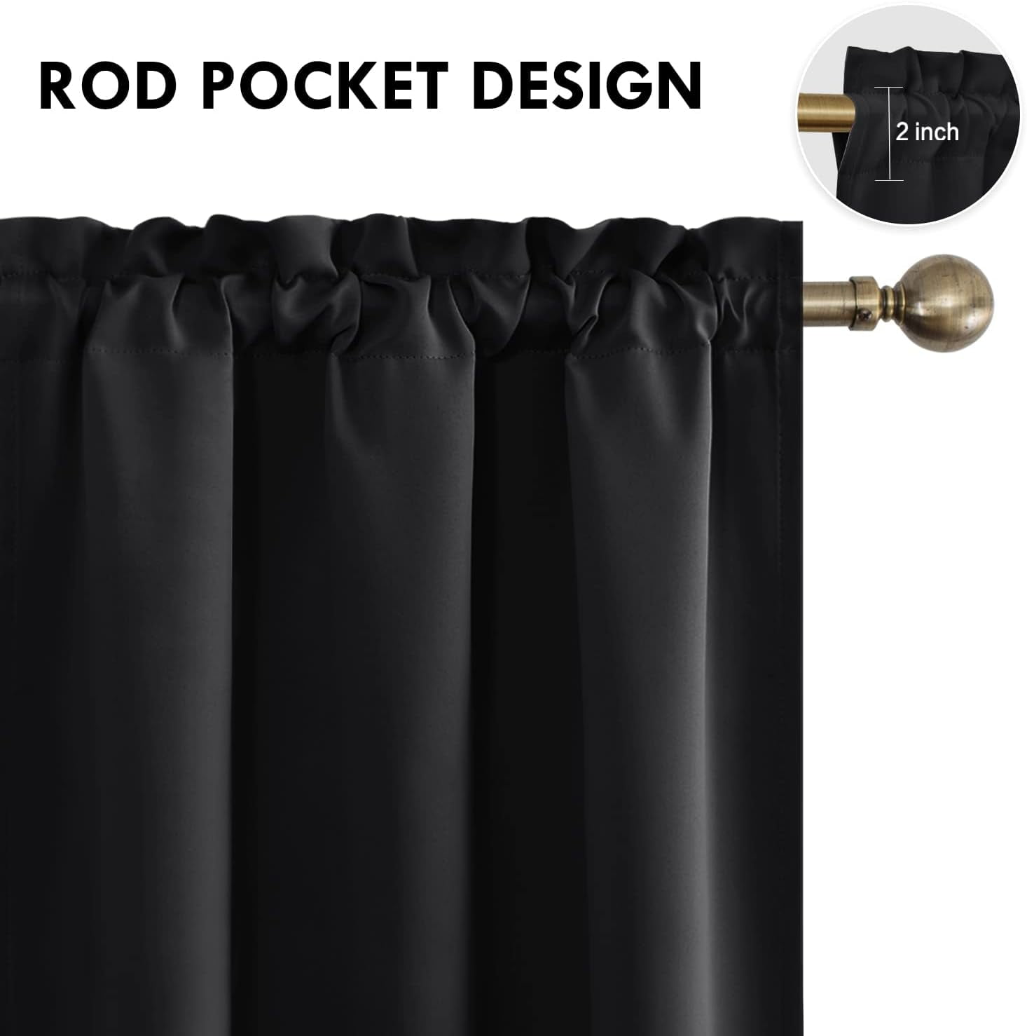 Blackout Curtains for Bedroom,Heat Blocking Thermal Curtains,Thermal Insulated,Energy Saving & Noise Reducing Curtains for Living Room/Kitchen(Purple 84*42in/Side)from ANMUYUM