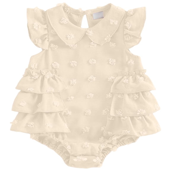 Ymyiu Baby Girls' Bodysuits Bodysuits for Baby Girl One Pack Soft One-Piece Toddler Bodysuit 12 18 Months (Beige,12-18 Months)