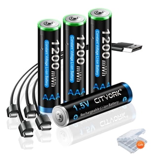 Batterie Ricaricabili Tipo D Da 8800 MWh Al Litio 1,5V – Confezione Da 4 Con Cavo USB-C, Ricaricabili Fino A 1200 Volte