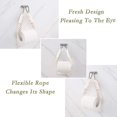 thumbnail image 3 of White Nautical Rope Toilet Paper Roll Holder Towel Holders For Bathrooms Wall Mounted Vintage Beach Themed Bathroom Decor, 3 of 5
