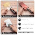 thumbnail image 4 of Mini Bag Sealer-2In1 Portable Rechargeable Handheld Vacuum Heat Sealers &Cutter For Plastic Bag Storage Food 2Pcs Black, 4 of 5