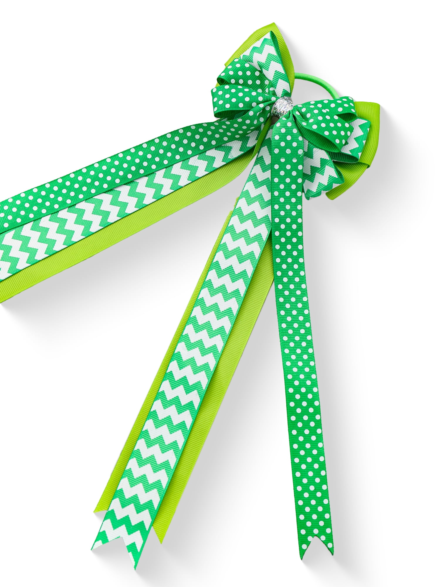 Way to Celebrate St. Patrick's Day Ribbons Hair Elastic, 1 Piece