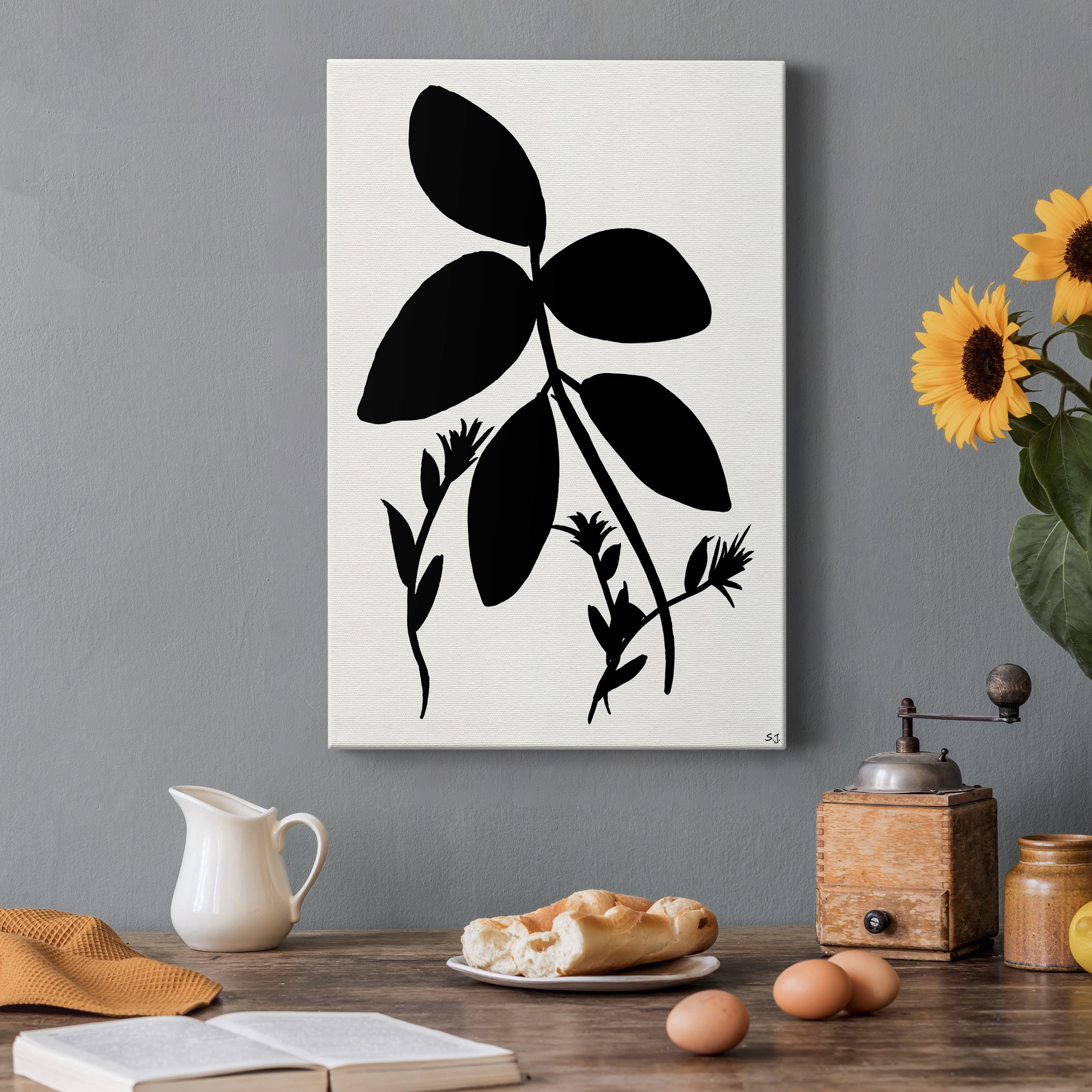 Silhouette Garden II Premium Gallery Wrapped Canvas - Ready to Hang - 40 x 60