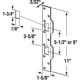 thumbnail image 2 of Door Strike Prime-Line U 10385, acero y níquel satinado, paquete individual, 2 of 4