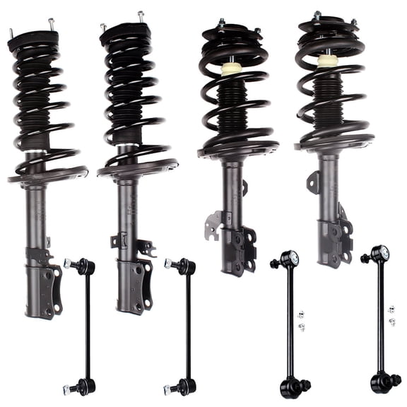 SCITOO Struts, Complete Strut Shock Coil Spring Assembly Stabilizer Bar Link Kit fit 2007-2011 for Toyota Camry
