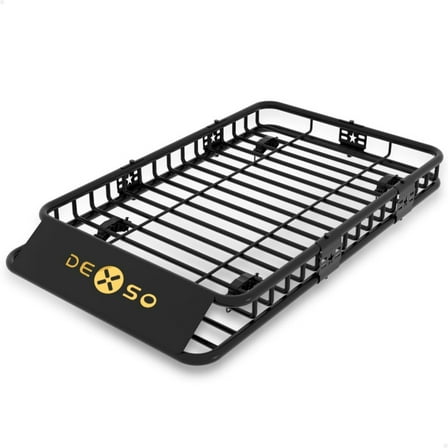 Towallmark 46 x 36 Inch Roof Rack Basket, Cargo Carrier, SUV Roof Rack, 200LBS Capacity with Extension Luggage Holder Steel Construction for Trucks SUVs Cars