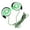 Green, variant on RABBITH Flexible Rubber Ear-hook Clip-on Headphones Headset with Over-Ear Hook Clip-on Headphone Wired Noise-Isolation Earphone