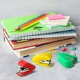 thumbnail image 2 of 100 Pack of Bulk Wholesale Mini Staplers in Multiple Colors Offices - 100 Count Mini Staplers in Assortment of Red, Blue, Green, Yellow, 2 of 7