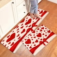 thumbnail image 5 of CCTFS Red Love on Valentine's Day Kitchen Mat Rug Set - Perfect for Kitchen Counter, 16''*24''/20''*32''/47''*18'', Functional for Decoration, 5 of 10