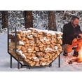 thumbnail image 4 of Firewood Rack Outdoor 3.2ft Heavy Duty Fire Wood Storage Racks for Indoor Upgraded Metal Log Holder for Firewood Fireplace Wood Pile Storage Stacker Organizer, 4 of 9