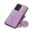 thumbnail image 4 of Dteck Crossbody Wallet Case for Samsung Galaxy A53 5G,Shockproof Leather Card Slots Pocket Case Hybrid Rubber Kickstand Cover with Shoulder Strap,Lightpurple, 4 of 6