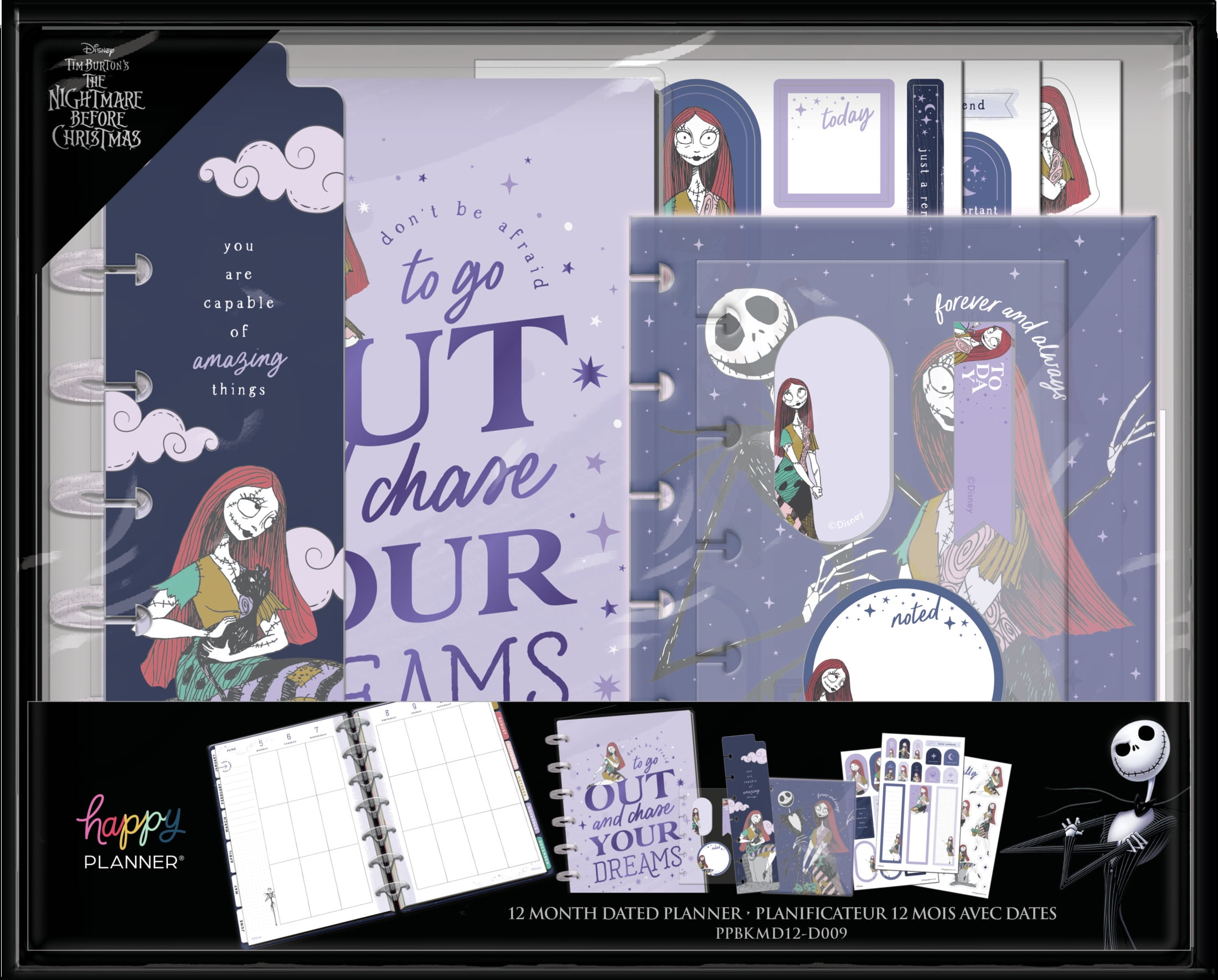 2023 Disney Nightmare Before Christmas Mini 12 Month Planner Box Kit