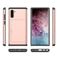 thumbnail image 2 of Allytech Cover for Galaxy Note 10 Case Wallet Credit Card Holder ID Slot Sliding Pocket Anti-Scratch Dual Layer Protective Hard Shell Rugged TPU Bumper Armor for Samsung Galaxy Note 10, Rosegold, 2 of 4