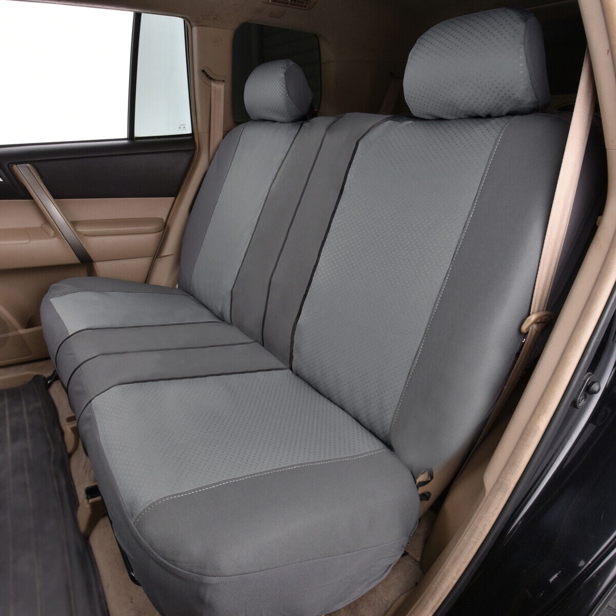 Flying Banner Universal Full Set Washable Car Seat Covers for Car Truck SUV Gray Gray