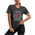 thumbnail image 2 of Daisyyozoid T-Shirt Joyeuse Fête des Mères pour Femmes Col Rond Imprimé Lettre Manches Courtes Décontracté, 2 of 5