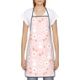 thumbnail image 2 of Naloa 1Pack Adjustable Bib Apron Waterdrop Resistant Cooking Kitchen Aprons for Women Men Chef, Flower Rabbit Print, 2 of 5