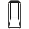 thumbnail image 2 of vidaXL Console Table Black 100x35x75 cm Tempered Glass, 2 of 4