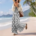 thumbnail image 6 of Women's Polka Dot Jumpsuit, Casual Wide Leg Bib Overalls with Pockets, Loose Fit Sleeveless Dot Print Summer Rompers Long Pants, 6 of 7