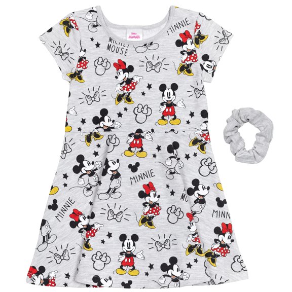 Vestido de skater Disney Mickey Mouse Minnie Mouse Girl 2T gris
