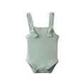 thumbnail image 1 of Honganda Newborn Girls Summer Romper, Adjustable Strap Solid Color Bodysuit, 1 of 7