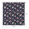 thumbnail image 5 of Pioneer Flower Floral Print Pattern Shower Curtain 72"x72", Bathroom Decorative Shower Curtain Set with 12 Hooks, Waterproof Washable, 5 of 6