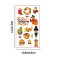 thumbnail image 2 of Pegatinas De Tatuaje Pegatinas Impermeables Para La Cara Hoja De Arce Pavo Calabaza Pegatinas De Acción De Gracias Para Decoración De Fiesta Infantil 10 Uds seitruly HA038813-00, 2 of 6