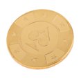 thumbnail image 1 of 1x Metal Poker Guard Card Protector Moneda Chip Chapado en oro Regalo coleccionable D Zulema Fichas de póker, 1 of 8