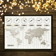 thumbnail image 5 of Seiko 24 World's View Wall Map with 6 Time Zone Clock, Traditional, Analog Quartz QXA538KLH, 5 of 6