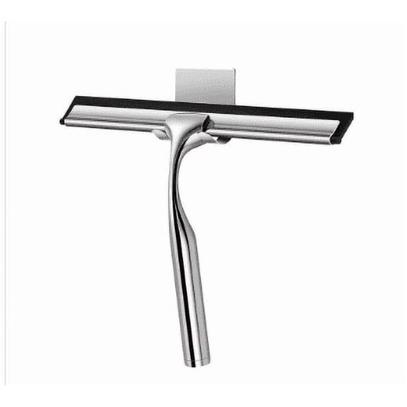 KSENDALO All-Purpose Shower Squeegee SUS304 Stainless Steel for Glass, Car, Window Cleaning for Shower, Silver