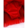 thumbnail image 6 of iiniim Kids Girls Christmas Role Play Outfit Ballet Tutu Mesh Leotard Dress Set Size 6-16 Red 8, 6 of 7