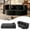 Black, variant on CKEASEAN 76" Convertible Folding Sofa Bed, Queen Sleeper Sofa with Pillow, Modern Teddy Fabric Floor & Futon Loveseat Couch, Foam Folding Mattress Sleeper for Living Room