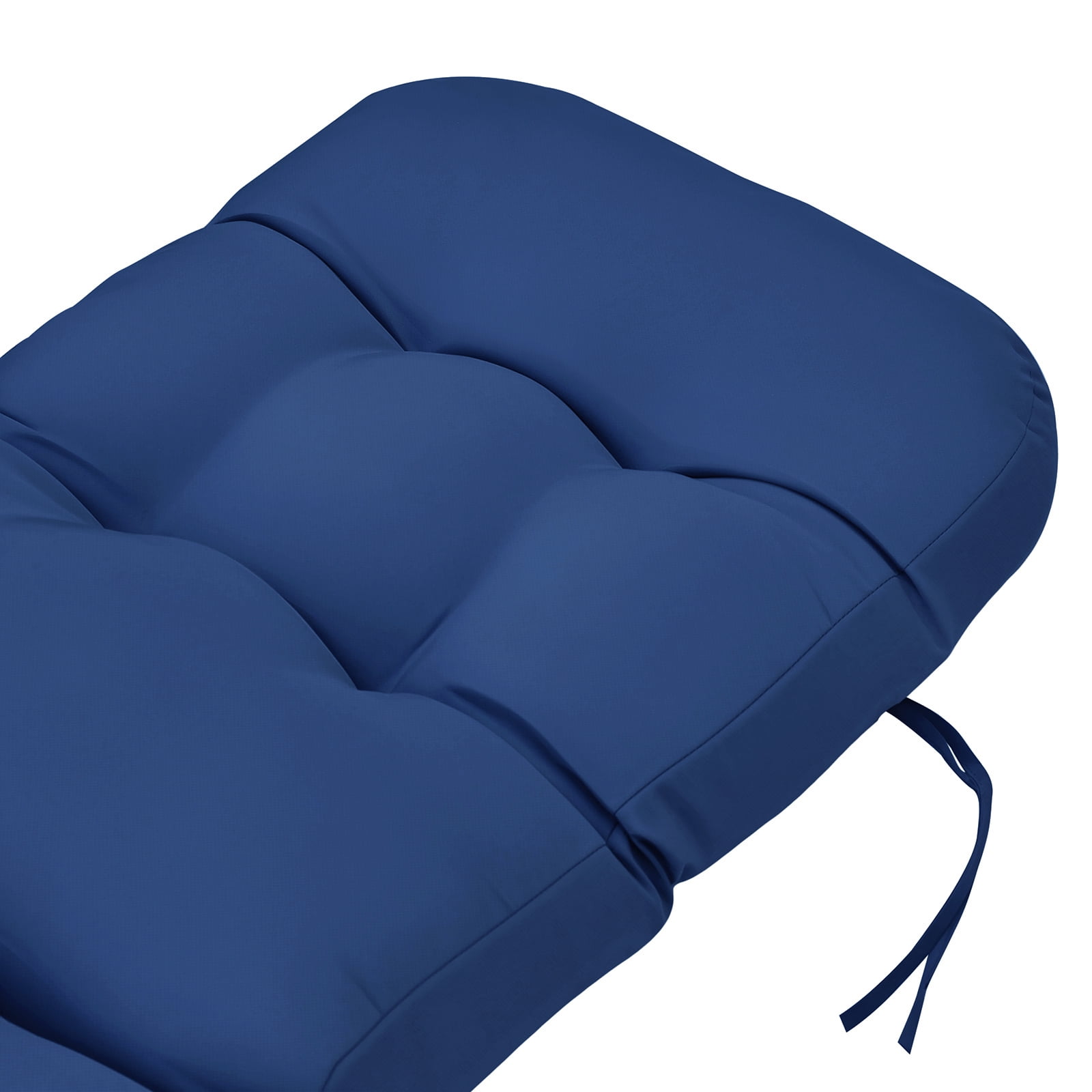 JP OUTDOOR 19.7”x 46.5”x 4” Indoor Outdoor Seat and Back Cushion for Adirondack Chairs,Navy Blue